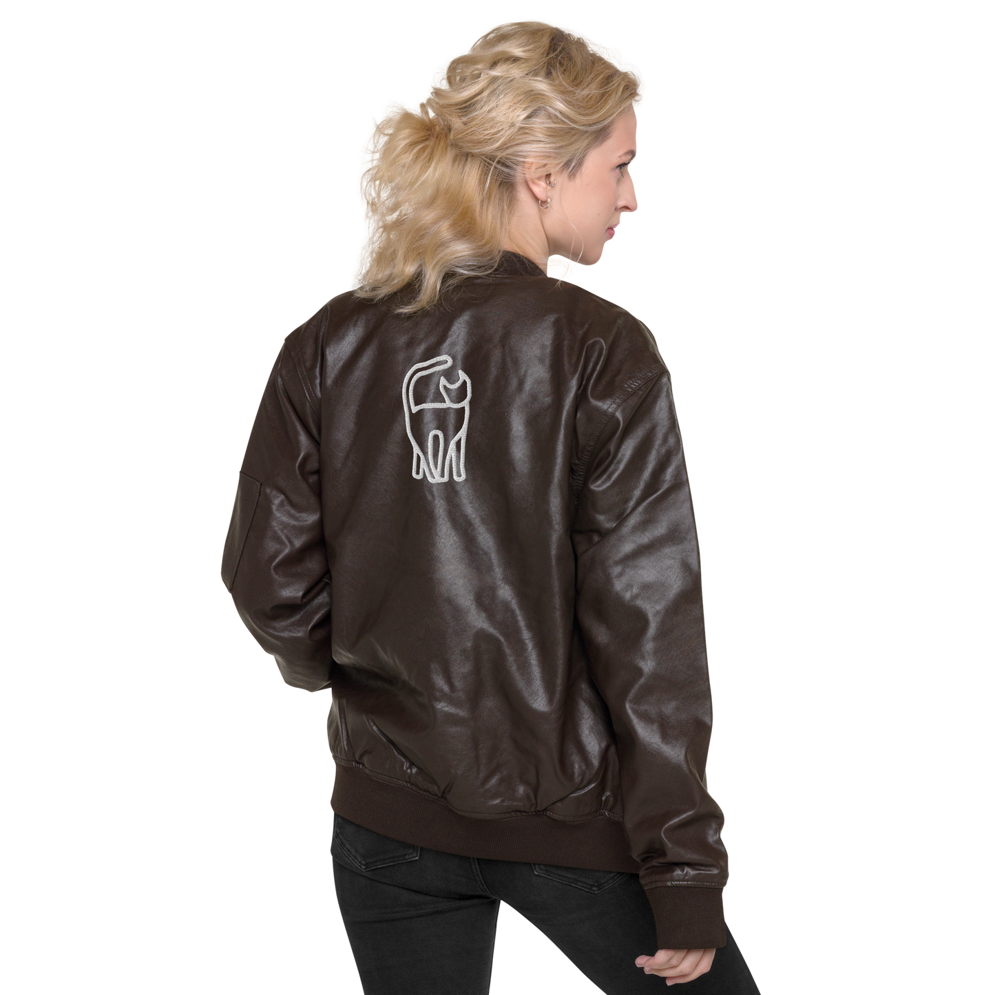 Leather Bomber Jacket