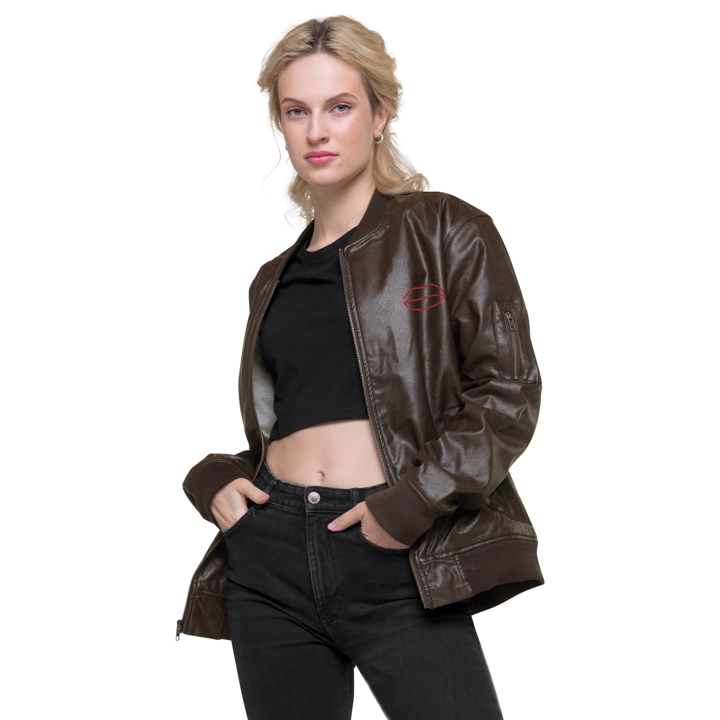 Leather Bomber Jacket